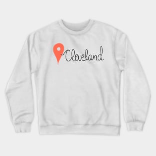 Cleveland Location Pin Crewneck Sweatshirt